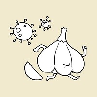 Eating garlic does not prevent coronavirus vector 
