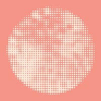 White halftone coronavirus on pink background illustration vector