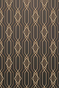 Golden geometric pattern on a gray background 