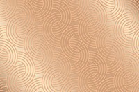 Seamless golden interlaced rounded arc patterned background design resource vector