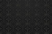 Seamless black round geometric patterned background design resource vector