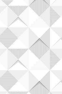 White geometric triangle patterned background design resource