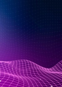 Purple 3D abstract wave pattern background vector