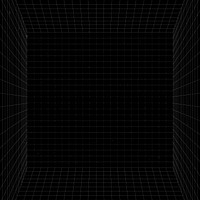 3D wireframe grid room background