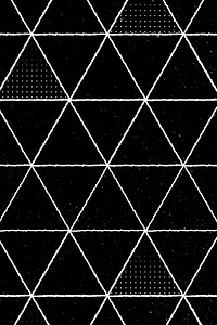 Seamless 3D triangle pattern on a black background vector 