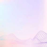 3D wave purple vector pattern design