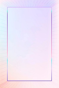 3D pastel vector grid patterned frame