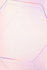 Pink geometric hexagonal psd prism