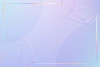 Geometric shapes psd blue pastel background