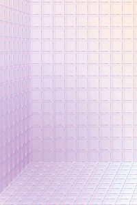 3D wireframe grid room background vector