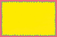 Pink and green frame with a yellow background vector