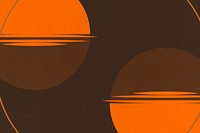 Retro circles background geometric minimalist vintage poster style