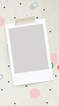 Blank picture frames on abstract beige background vector