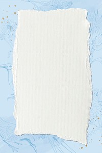 White blank paper on a blue background vector