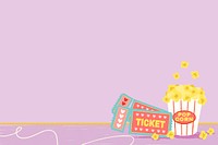 Valentine&rsquo;s movie date background vector