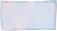 Colorful rectangle gradient border template vector