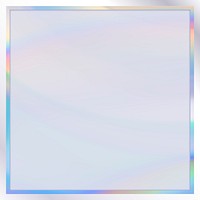 Colorful square gradient border template vector