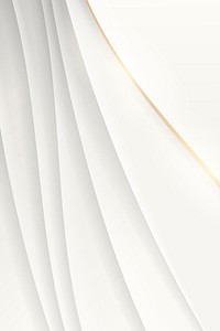 White abstract wavy background vector