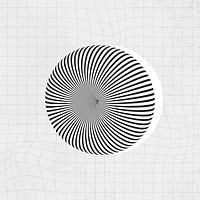 Black torus 3D shape vector