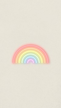 Rainbow colors neon on beige | Premium Photo - rawpixel