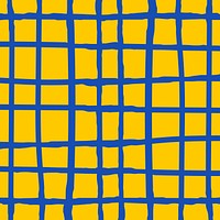 Blue grid vector on yellow background