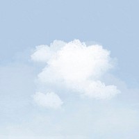 Background vector cloud on blue sky illustration