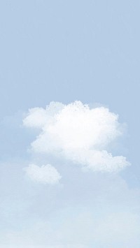 Cloud phone lockscreen wallpaper vector illustration