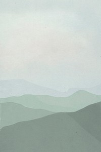 Background psd of green mountain range landscape illustration
