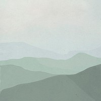Background of green mountain range landscape illustration