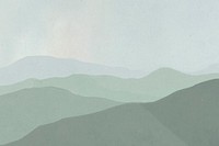 Background of green mountain range landscape illustration