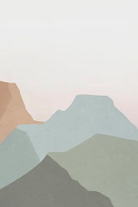 Background vector of green mountains landscape illustration