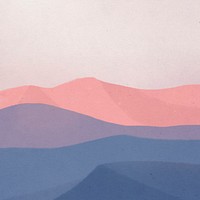 Landscape background of mountains during dawn illustration