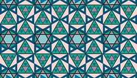 Vintage geometric pattern inspired by The Grammar of Ornament 