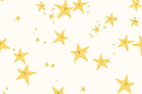 Stars seamless pattern background vector cute doodle for kids