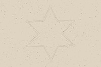 Vintage psd background with sheriff star badge in wild west theme
