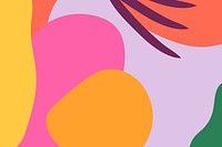 Abstract pattern background psd in colorful memphis style