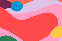 Colorful abstract background vector in feminine style