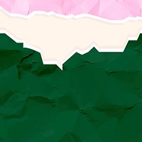 Crumpled green paper background psd