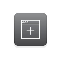 Vector of website layout icon