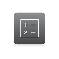 Vector of calculator icon