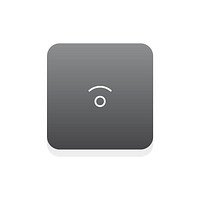 Flat illustration of small digital button