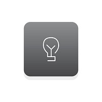 Vector of light bulb icon