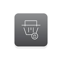 Vector of online shopping icon