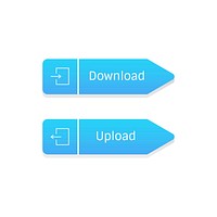 Vector of website data storage icons