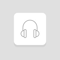 Vector of headphones icon