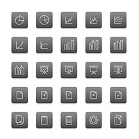 Vector set of business icons
