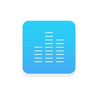 Vector of music equalizer icon