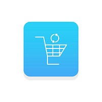 Vector of online shopping icon