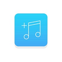 Vector of music note icon