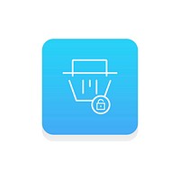 Vector of online shopping icon